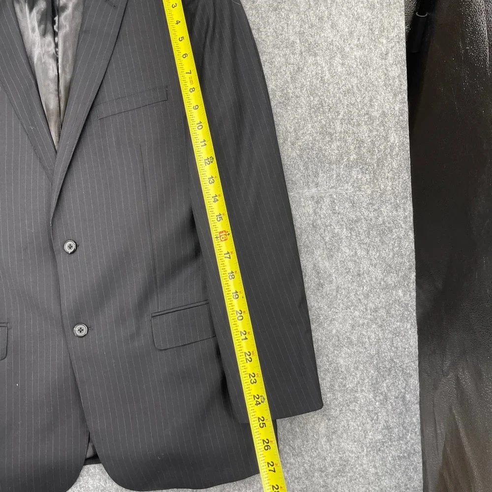 Giorgio by Giorgio Cosani Suit Mens 42L 34W Black Wool Cashmere Blazer Pants